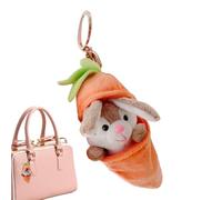 Vgvgaj Lapin en Peluche | Porte-Clés en Peluche De Lapin Mignon | Ornement pour Sac Filles Garçons Famille