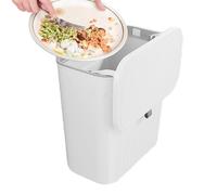 Vgvgaj PP Générique Suspendez Une Petite Poubelle Poubelle Murale Avec Couvercle Poubelle Suspendue Pour La Cuisine Accrocher La Poubelle De Cuisine Poubelle Pour Salle De Bain 27x13x2 9 Cm