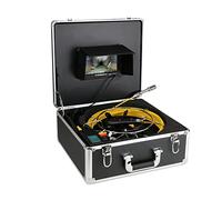 VGVSBG Caméra d'inspection Câble de 30/50 m avec Compteur de Compteur, caméra d'inspection de tuyaux d'égout, Endoscope Industriel de canalisation d'égout, Enregistrement vidéo DVR (Noir