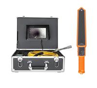 VGVSBG Caméra d'inspection endoscopique 7" Moniteur DVR Caméra vidéo d'inspection de tuyaux d'égout avec Auto-nivellement 512HZ Localisateur de tuyaux Endoscope 22MM I