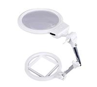 VGVSBG Grande loupe Mains Libres Pliable et portative en Pouces - Meilleure loupe de Lecture avec lumières pour Les Personnes âgées dégénérescence maculaire et Lecture, etc.