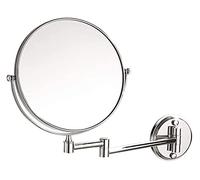 VGVSBG Miroir de Maquillage Mural Salle de Bain Miroir cosmétique 6 Pouces Miroir télescopique Rotatif Pliant Mural Double Face