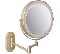 VGVSBG Miroirs de Maquillage, miroirs cosmétiques de Salle de Bains pliants muraux éclairés Double Face de 8 Pouces, grossissement 3X, 5X, 7X, 10X