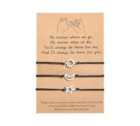 VGWON 3 Soeurs Amitié Bracelet, Meilleur Ami Bestie Longue Distance Bracelet, Fait à la Main Soeur Cadeau Fille Femme Cadeau D'Anniversaire