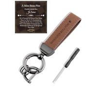 VGWON Cadeau Beau Pere, Porte Clef Beau Pere, Porte Clef Homme