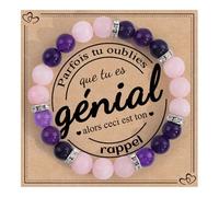 VGWON Idée Cadeau Femme Bracelet Perle Pierre Naturelle Bijou | Cadeau d’anniversaire, Noël, Nouvel-An et Saint-Valentin pour Jeune Fille, Fille, Meilleure Amie Petite Amie