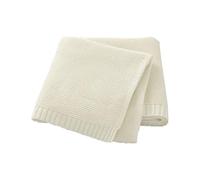VGy498 Couverture tricotée au crochet pour bébé garçon fille 76,2 x 101,6 cm Blanc Taille unique