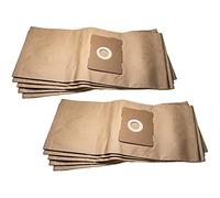 vhbw 10 Sac filtrants compatible avec Protool Festool VCP 321 E-L | dispositif d'aspiration, papier, 66,2cm x 29,6cm, couleur sable
