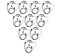 vhbw 10 x Oreillette Compatible avec Alan Midland GXT-850, GXT-800, GXT-950, GXT-900, GXT-775, LXT-210, HP446 Radio Talkie-walkie