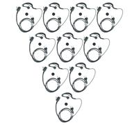 vhbw 10 x Oreillette compatible avec Alinco DJ-V5, DJ-S45, EC-10, DJ-S40, DJ-S1, DJ-S446, DJ-S41, DJ-G5 radio talkie-walkie