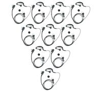 vhbw 10 x Oreillette Compatible avec Reer 5005, 5003, 5000 Radio Talkie-walkie