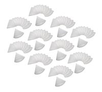 vhbw 100x Filtres coniques pour ventilation, VMC par ex. compatible avec Zehnder - Filtre d'évacuation G4, DN 125, blanc