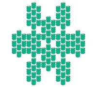 vhbw 100x NiMH pile bouton de remplacement pour type 3/V80H 2 épingles 80mAh 3,6V convient pour les batteries de modélisme etc.