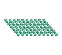 vhbw 100x NiMH pile bouton de remplacement pour type V80H 3 épingles 80mAh 2,4V convient pour les batteries de modélisme etc.