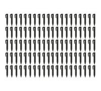 vhbw 100x piquets de fixation pour câble périphérique compatible avec Robomow robot tondeuse - Lot ancrages au sol, plastique, noir Noir G