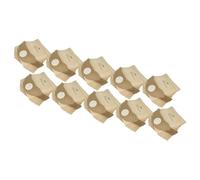 vhbw 100x Sacs compatible avec Kärcher A 2004, A 2000 - A 2099 Serie, A 2003 Serie, A2004 aspirateur - 25cm x 24,5cm marron