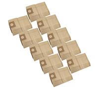 vhbw 100x Sacs remplacement pour Kärcher 6.904-406, 6.904-224.0, 6.904-259.0, 6.904-351.0 pour aspirateur - 27cm x 27cm marron