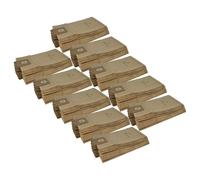 vhbw 100x Sacs remplacement pour Nilfisk 82367810, 82222900, 82222901, B38 pour aspirateur - 44,5cm x 22cm marron