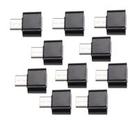 vhbw 10x Adaptateurs USB type C (m) vers USB 3.0 (f) pour smartphone, ordinateur portable - Adaptateur USB, noir