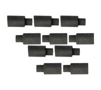 vhbw 10x balais charbon 3 x 2 x 6,5 mm compatible avec Roco H0 23240, 43221, 43001, 43005 locomotive, modèlisme train-jouet, gris foncé