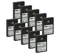 vhbw 10x Batterie compatible avec Avaya DH4, IP63, WH1, 3740, 3725, 3720 téléphone fixe sans fil (950mAh, 3,7V, Li-ion) noir