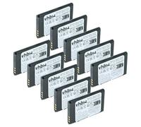 vhbw 10x Batterie Compatible avec Babymoov Touch Screen A014407 téléphone Portable (900mAh, 3,7V, Li-ION)
