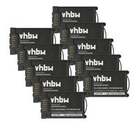 vhbw 10x Batterie compatible avec DeTeWe DTS11, 650c téléphone fixe sans fil (800mAh, 3,7V, Li-ion)