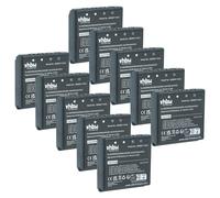 vhbw 10x Batterie compatible avec HBC Spectrum A, 1, B, 2 opérateur télécommande industrielle (700mAh, 6V, NiMH) - Noir