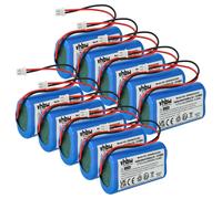 vhbw 10x Batterie compatible avec K-Bright lampe de chevet, de salon (4400mAh, 3,7V, Li-ion)