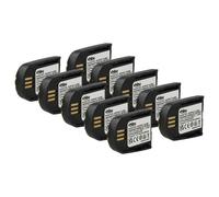 Vhbw 10x Batterie Compatible Avec Microsoft Lync 2010 Casque Audio, Écouteurs Sans Fil (140mah, 3,7v, Li-Polymère)