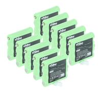 vhbw 10x Batterie compatible avec Midland M99, G8, M48 Plus, G6, SM400, M48, M99 Plus, M24 radio talkie-walkie (700mAh, 7,4V, NiMH)