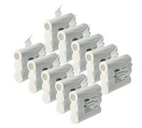 vhbw 10x Batterie compatible avec Midland XT74, XT70 radio talkie-walkie (1000mAh, 3,6V, NiMH)