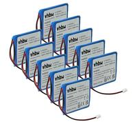 vhbw 10x Batterie Compatible avec Mitel 5614, 5602, 5603, 5613 téléphone Fixe sans Fil (650mAh, 3,7V, Li-ION)