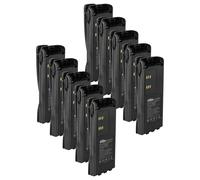 vhbw 10x Batterie compatible avec Motorola PRO5450, MTX960, PRO5150, PRO5350, PR860 radio talkie-walkie (1800mAh, 7,2V, NiMH) - avec clip de ceinture