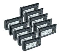 vhbw 10x Batterie Compatible avec Motorola RMV2080, XT460, XT420, XT660d Radio Talkie-walkie (3500mAh, 3,7V, Li-ION)