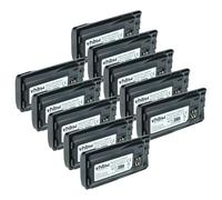 vhbw 10x Batterie Compatible avec Motorola RMV2080, XT460, XT420, XT660d Radio Talkie-walkie (3500mAh, 3,7V, Li-ION)