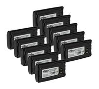 vhbw 10x Batterie compatible avec Motorola RMV2080, XT660, RVA50, XT600, XT600d, XT460, XT420, XT220 radio talkie-walkie (2100mAh, 3,7V, Li-ion)