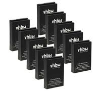vhbw 10x Batterie compatible avec Motorola SL7550e, SL7580, SL7580e, SL7590, Talkabout T72, TLK100 radio talkie-walkie (1800mAh, 3,7V, Li-ion)
