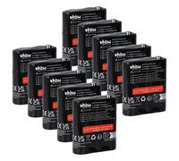 vhbw 10x Batterie compatible avec Motorola Talkabout EM1000R, EM1000A, EM1000, FV300, FV500, FV700 radio talkie-walkie (1500mAh, 3,6V, NiMH)