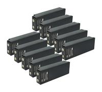 vhbw 10x Batterie compatible avec Scanreco Palfinger, RC400, PALFINGER 592 opérateur télécommande industrielle (2000mAh, 7,2V, NiMH)