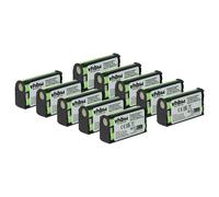 vhbw 10x Batterie compatible avec Sennheiser EW 312 G4, EW 300 IEM G3, EW 312 G3, EW 312 G2 casque audio, écouteurs sans fil (1500mAh, 2,4V, NiMH)