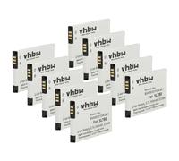 vhbw 10x Batterie Compatible avec Unify OpenStage SL6, SL400, SL450 téléphone Fixe sans Fil (950mAh, 3,7V, Li-ION)