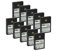 vhbw 10x Batterie remplacement pour Ascom RB-D62-L, 9D62 pour téléphone fixe sans fil (950mAh, 3,7V, Li-ion) noir