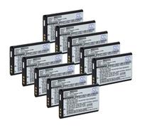 vhbw 10x Batterie remplacement pour Midland BATT11L pour caméra vidéo caméscope (1100mAh, 3,7V, Li-ion)