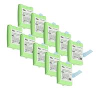 vhbw 10x Batterie remplacement pour Midland KEBT072A, BATT4R, BATT-4R, KEBT-072-A pour radio talkie-walkie (700mAh, 4,8V, NiMH)