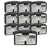 vhbw 10x Batterie Remplacement pour Sennheiser BA151, BA150 pour Casque Audio, écouteurs sans Fil (60mAh, 2,4V, NiMH)
