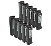 vhbw 10x Batterie Remplacement pour Vertex FNB-V117Li pour Radio Talkie-walkie (1800mAh, 7,4V, Li-ION) - avec Clip de Ceinture