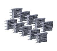 vhbw 10x Brosse Compatible avec Zodiac RG3200, RT 3200, RT 2100 Robot aspirateur de Piscine - en Caoutchouc, 24,8 x 18 x 2,8 cm