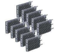 vhbw 10x Brosse Compatible avec Zodiac RT 3200 Robot aspirateur de Piscine - en Caoutchouc, 24,5 x 13 x 3 cm