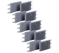 vhbw 10x Brosse Remplacement pour Zodiac R0635904 pour Robot aspirateur de Piscine - en Caoutchouc, 23,9 x 12,8 x 4 cm